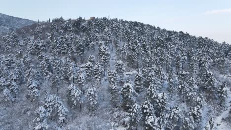 Colinas-Nevadas-Drone-Aéreo-Invierno