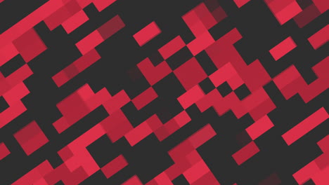 patrón de píxeles rojos en 8 bits en gradiente negro