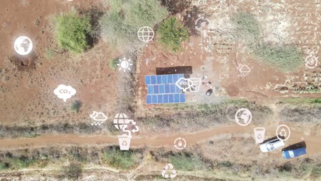 solar panels pumping water farm kenya