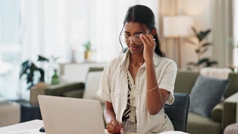 Woman,-headache-and-work-from-home-stress