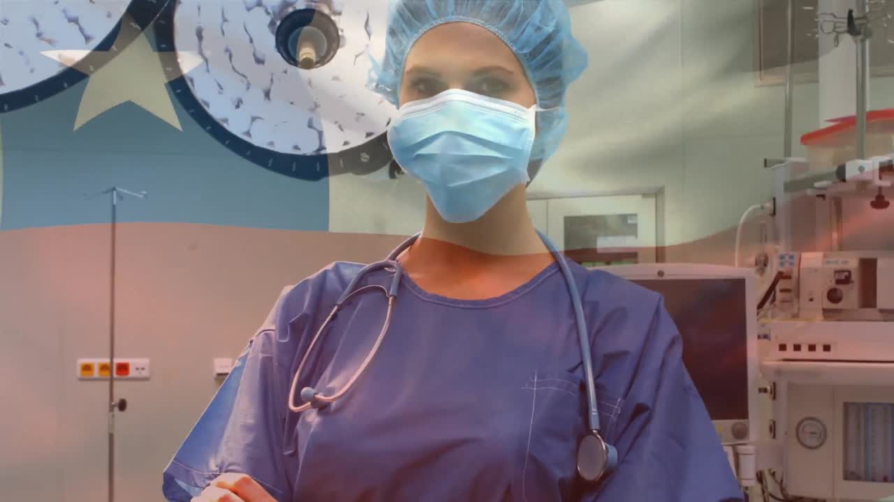 animación de la bandera de chile