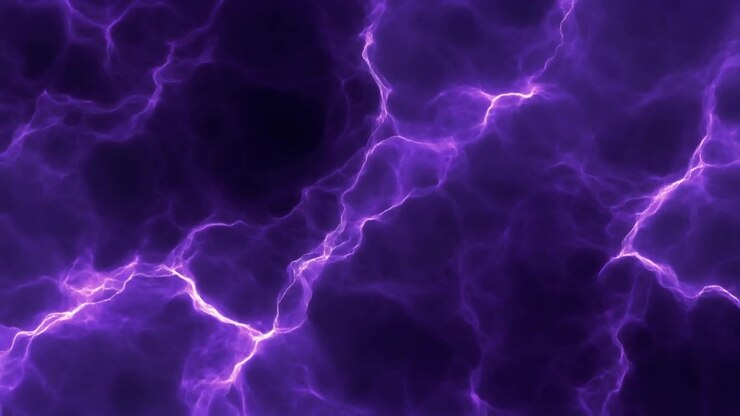 Sfondo astratto con plasma energetico viola fluente