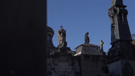recoleta cemetery graveyard tombstones sculptures argentina buenos aires