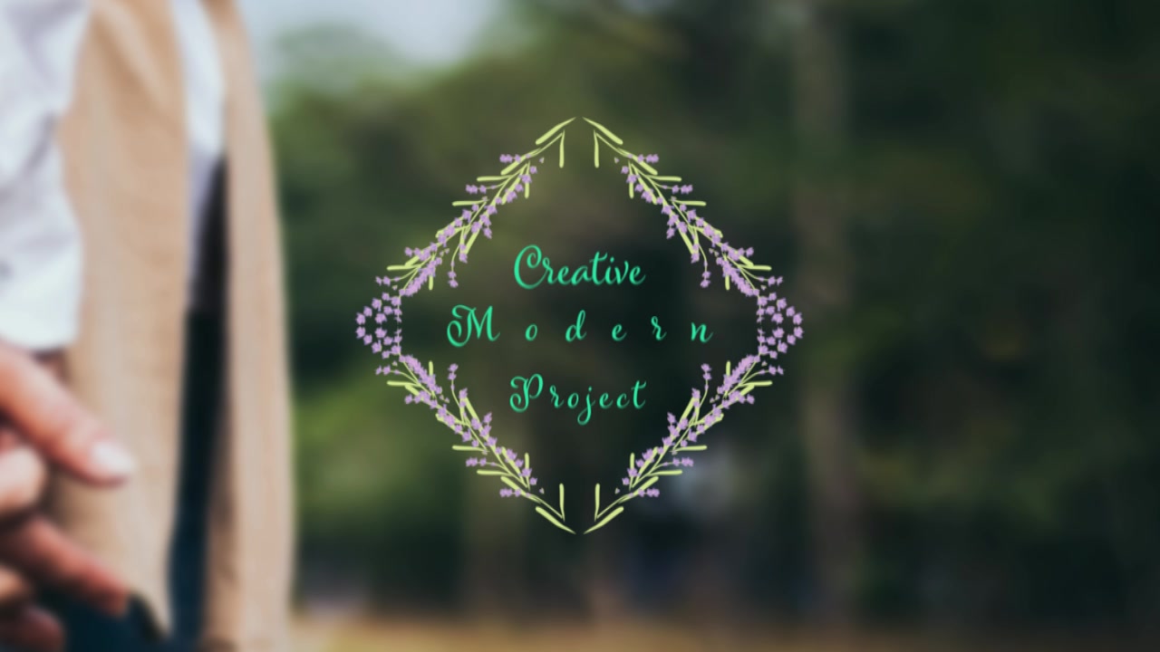 Animated Floral Text Overlay for Creative Projects
