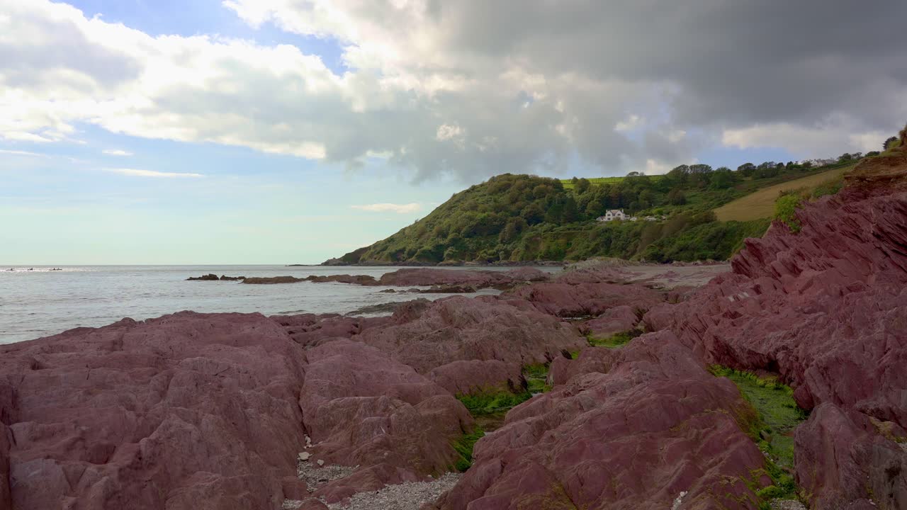 콘월, 영국의 talland 베이