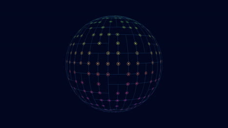 a 3d sphere with an intricate grid pattern, possibly for digital design purposes. ideal for enhancing visuals in web or app development projects