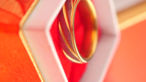 Elegant Gold Ring in a Decorative Box