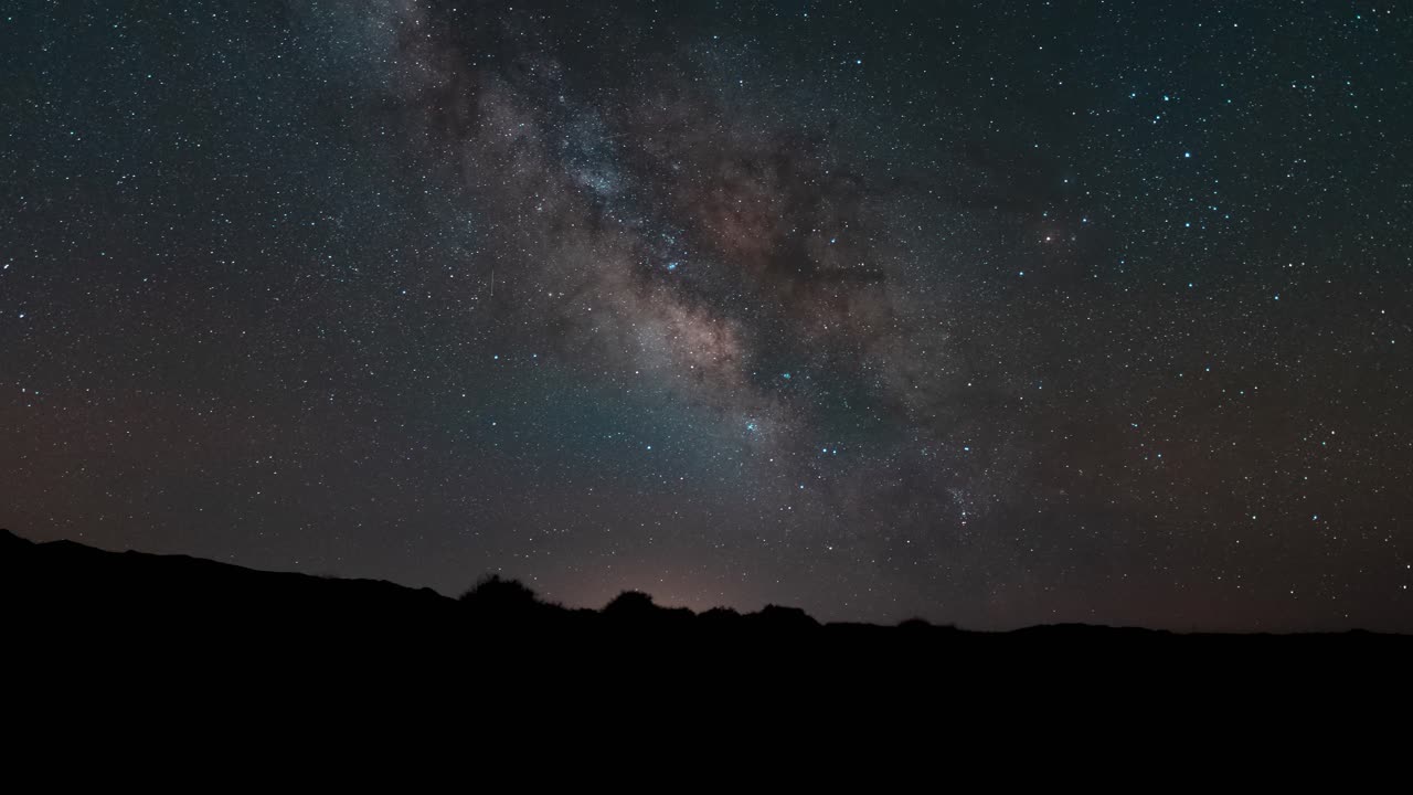Premium stock video - The center of the milky way galaxy moving across ...