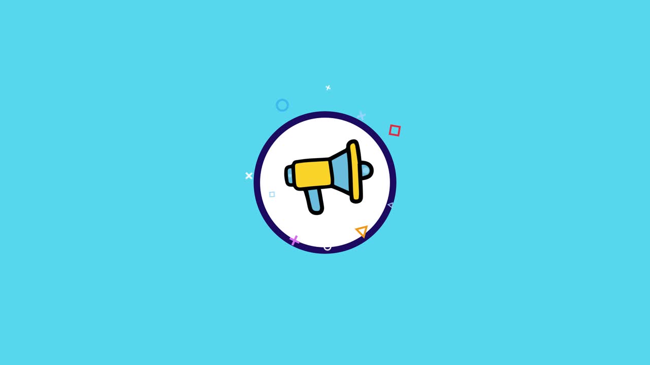 Megaphone and Cursor Icon