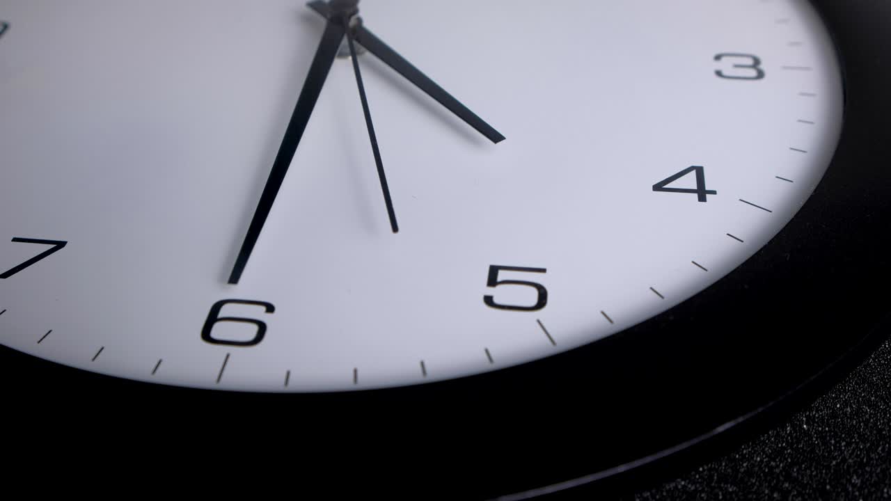 Office clocks close up