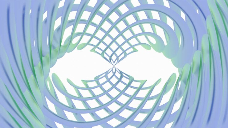 Abstrakt 3D spiralmønster