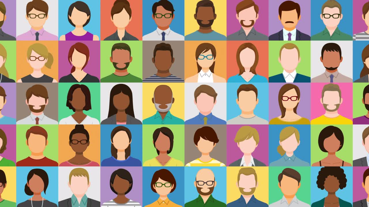 collage de diferentes personas multiétnicas