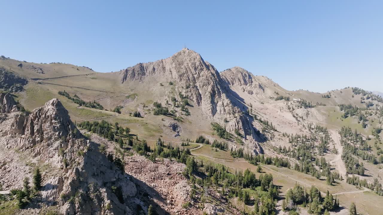 vista aérea de las montañas de utah 4k
