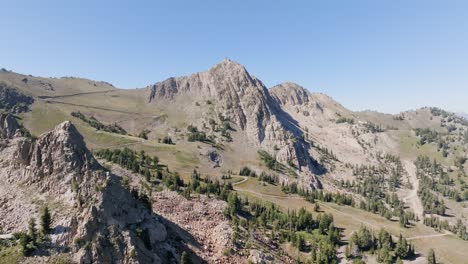 aerial view of utah mountains 4k