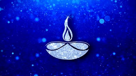 diwali diya lamp icon animation