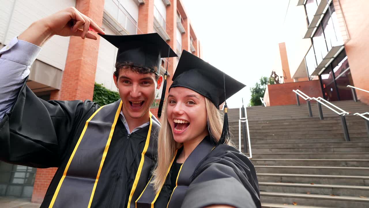 Selfie del día de graduación