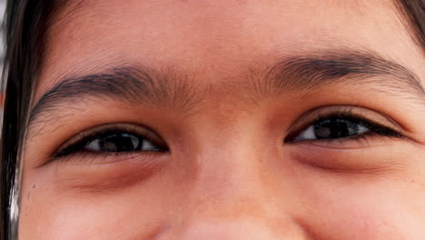 eyes, vision and portrait of child with optical