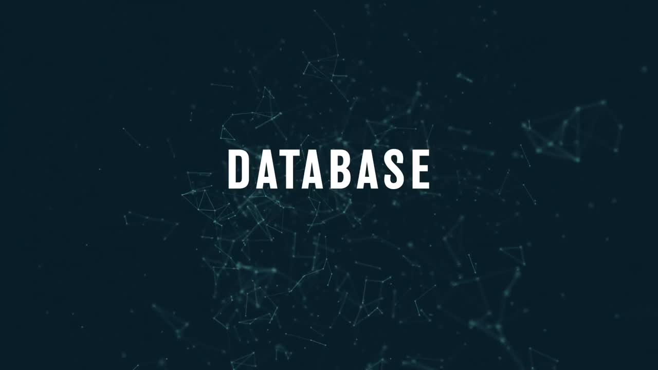 Database with polygonal connecting dots and lines