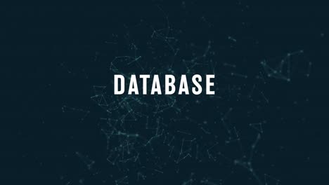 database with polygonal connecting dots and lines