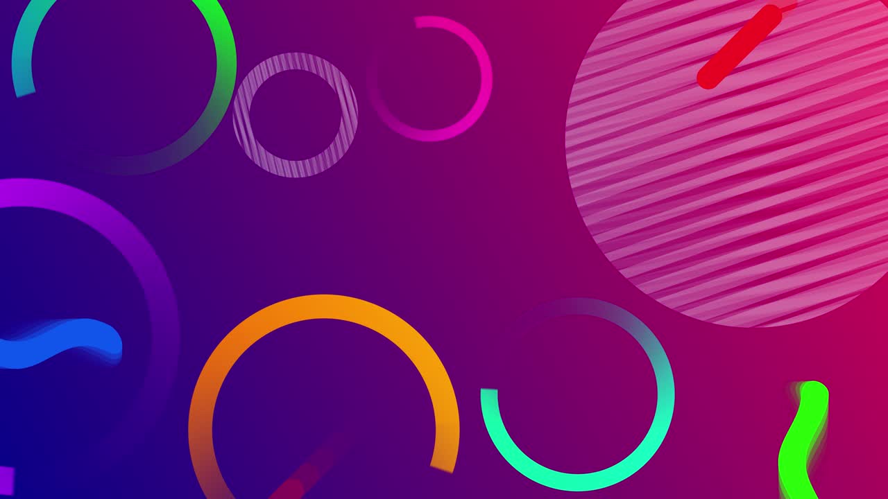 fondo de colores abstractos con anillos.