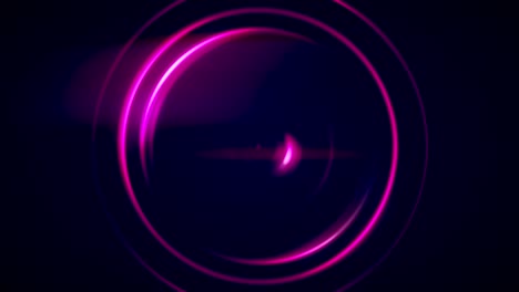 abstracto 4k render de fondo de movimiento de círculo de neón.