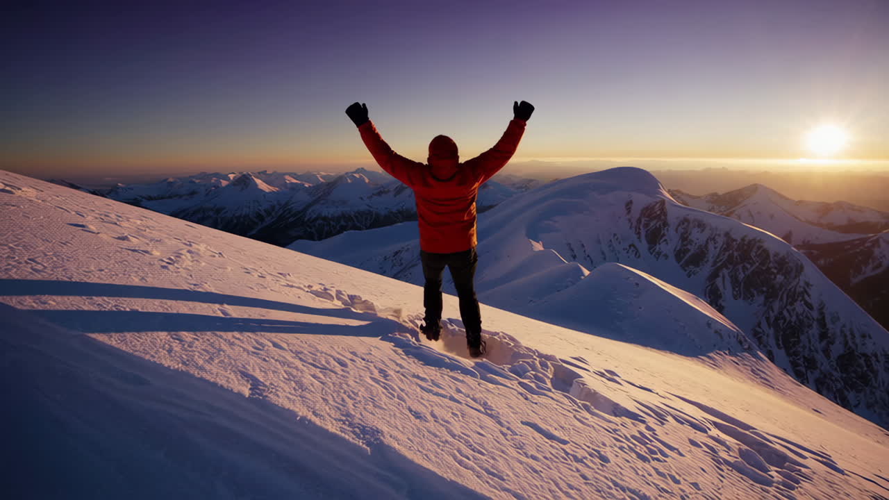 Majestic Alaskan Mountain Sunrise Summit