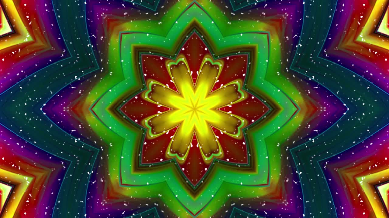 la animación abstracta, el fondo líquido, la hermosa película de pintura digital, la película de fondo abstracto, el video de stock de animación de kaleidoscopio.