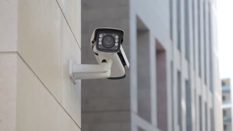 security camera on building exterior