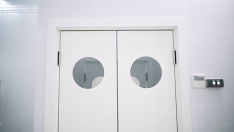 white double doors with circular windows