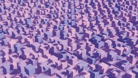abstract animated background with 3d render multicolor elements. seamless loop modern satisfying 3d animation