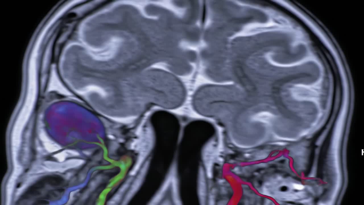 Detailed MRI Images of the Brain Showcasing Distinct Neural Pathways and Structures, Analyzing Anatomical Variations and Brain Functionality in Modern Neuroimaging Techniques