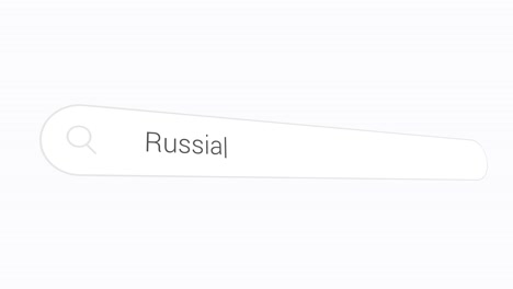 typing russia on search engine - largest country in the world