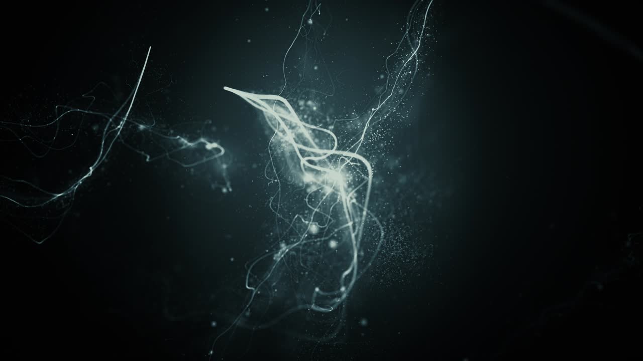 las estrellas brillantes con rastros brillantes brillan el polvo caótico