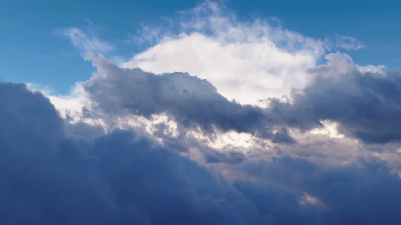 Dense Cloudscape Over Pale di San Martino In The Dolomites, Trentino, Italy. Slow Motion Shot
