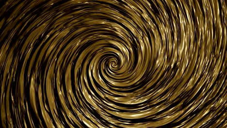 rotating textured spiral in golden color