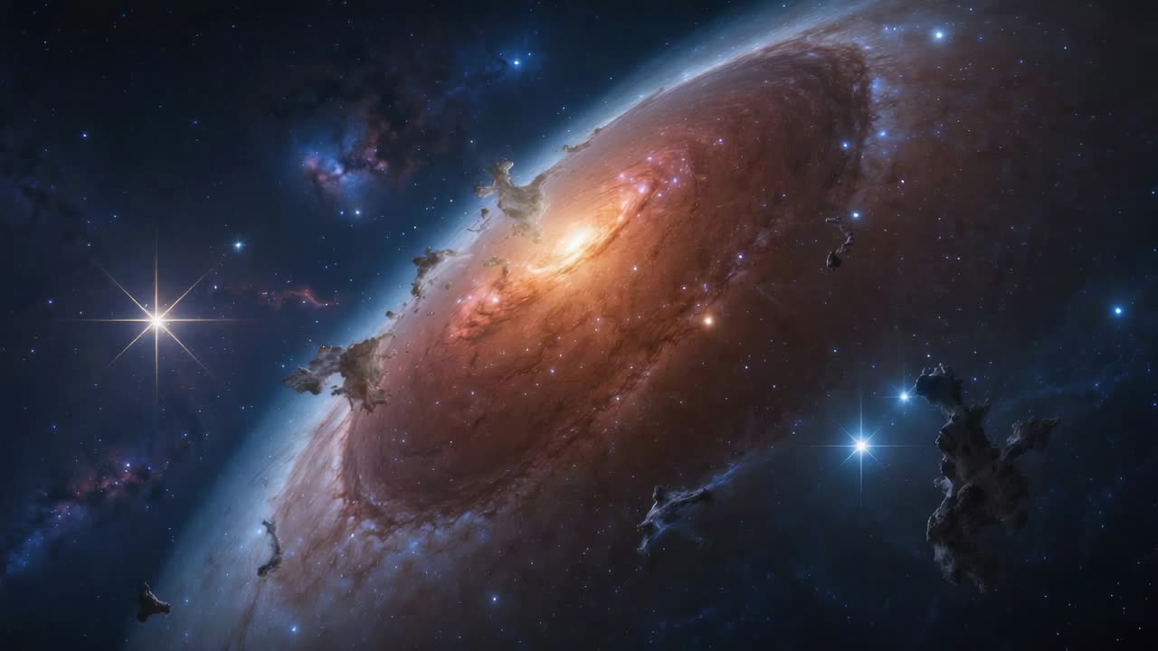 galaxia espiral vibrante en el espacio profundo