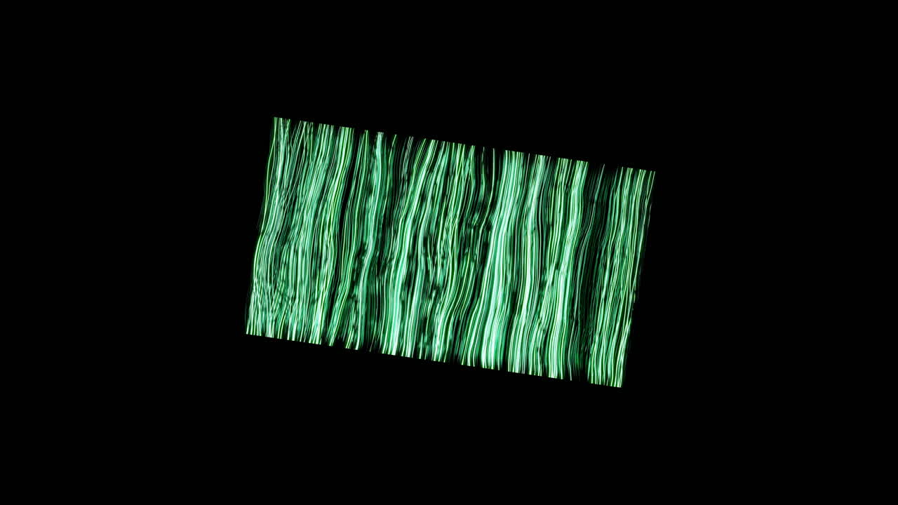 Abstract Green Light Painting