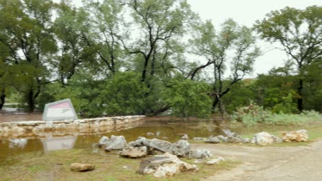 Parque-Inundado-Después-De-Fuertes-Lluvias