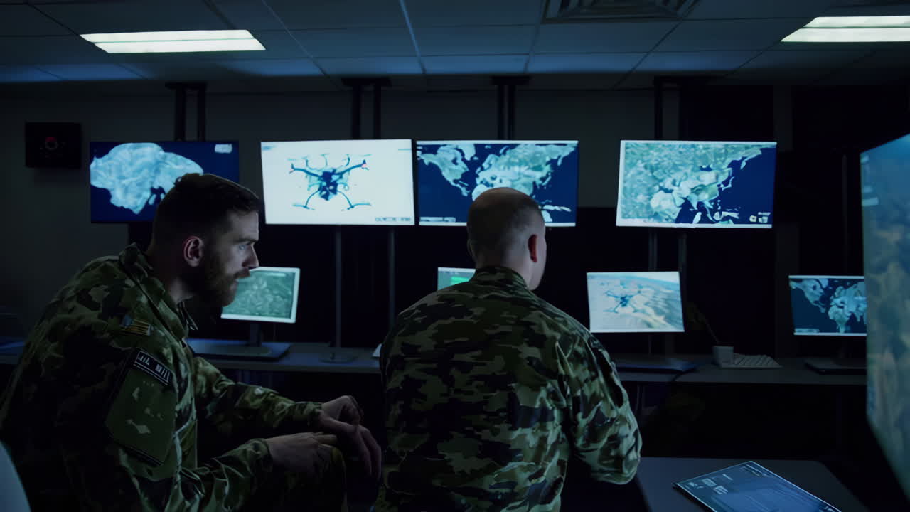 밤에 군사 컨트롤