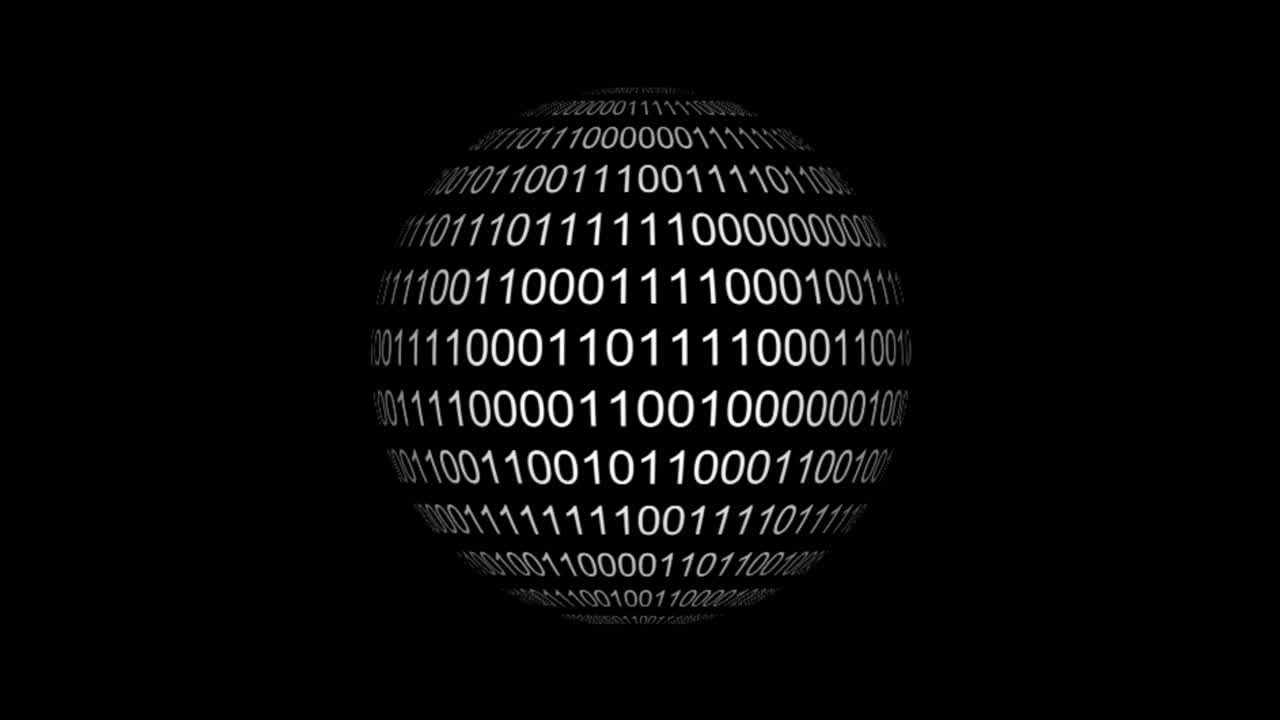 Binary Code Sphere