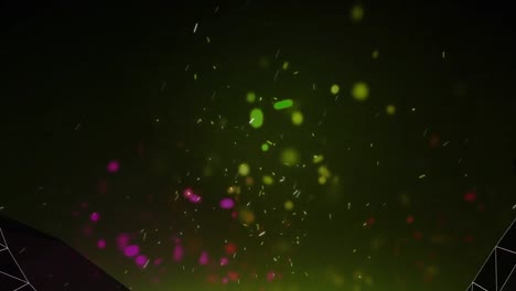 Animation-Eines-Netzmusters-Auf-Einem-Tunnel-über-Mehrfarbigen-Linseneffekten-Vor-Abstraktem-Hintergrund
