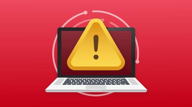 Scam alert. Hacker attack and web security concept, phishing scam. Network and internet security. Motion graphics.