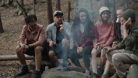 friends camping trip