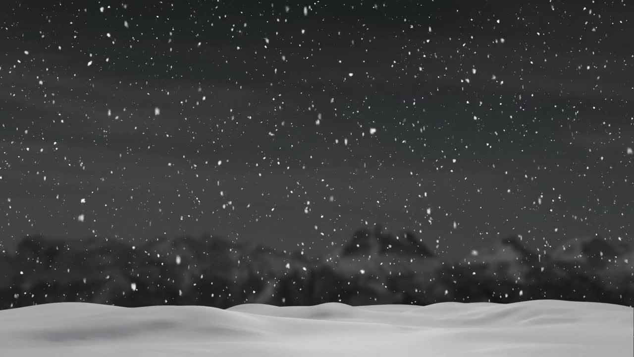 눈이 내리고 시골