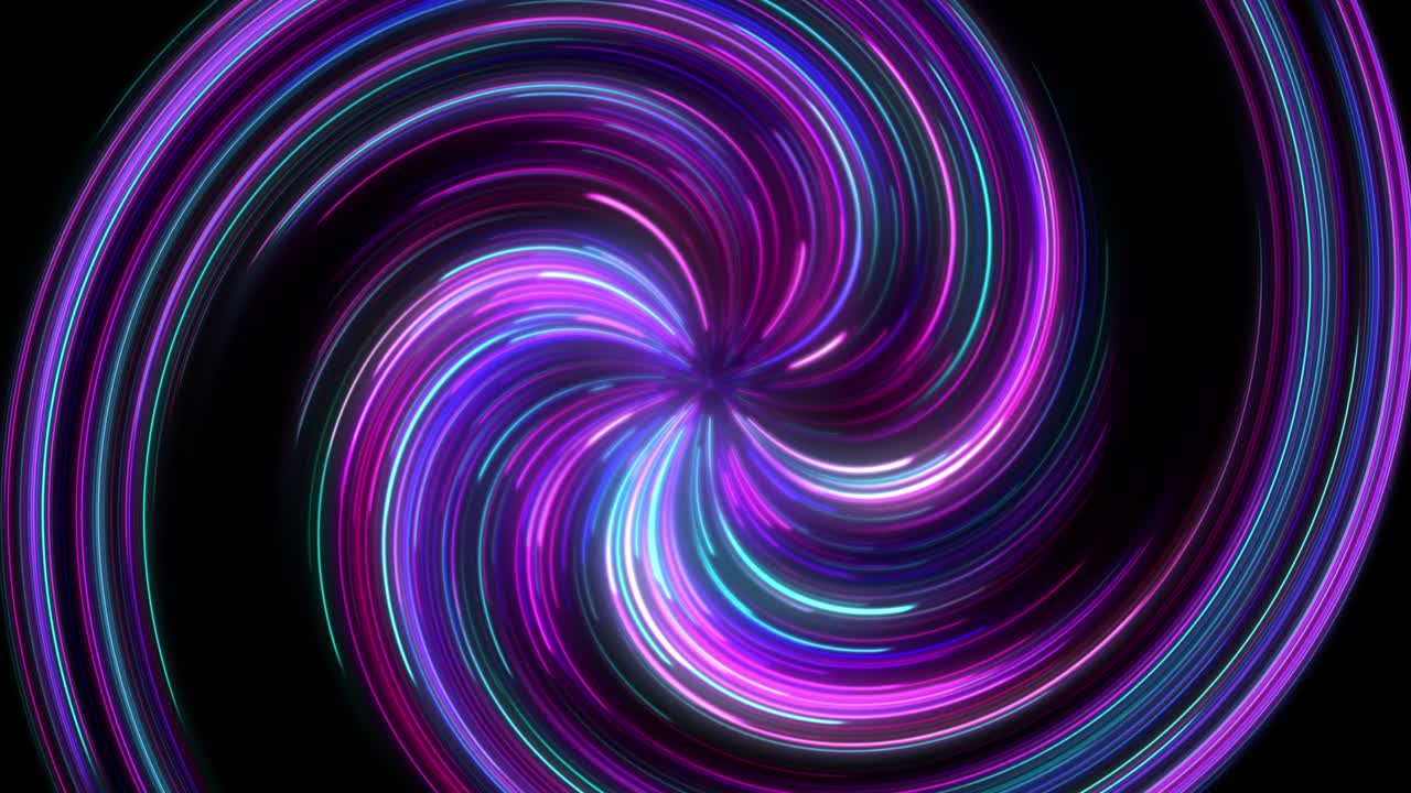 fondo de luz de neón de bucle circular