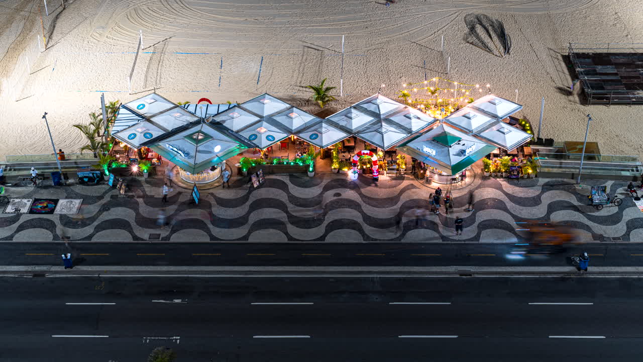 코파카바나 해변 레스토랑에서 활동