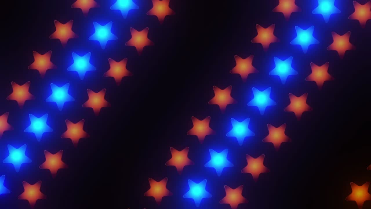 Abstract Glowing Stars Pattern