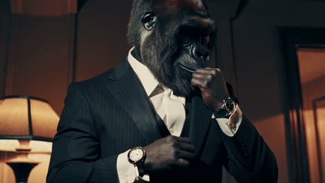 gorilla in a suit