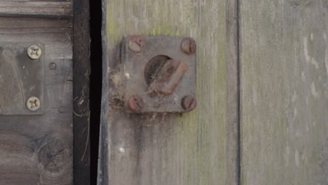 Opening-an-outside-shed-door