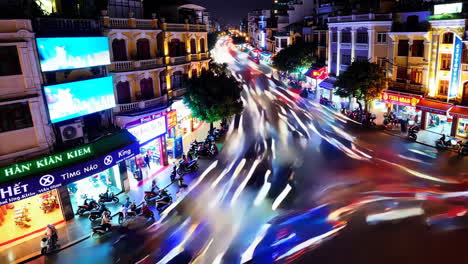 nighttime street scene in hoi an, vietnam